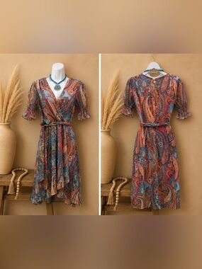 Tommy Hilfiger - Boho Paisley Dress in Multi-Color